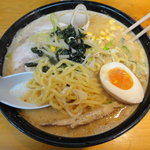 ラーメンだるまや - ネギ味噌チャーシュー（大盛り）・味玉