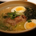 天ぷらDininguBar クラウド - 塩分やや高めながらも結構本格的なラーメン