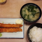 活魚料理 びんび家 - えびのフライ定食