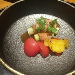 割烹 藪下 - 牛肉のアスパラ巻き