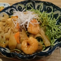 広尾はしづめ - 海老の和風カレーかた焼きそば