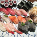 Nihombashi Sushi Tetsu - 1回目の大皿