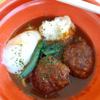 大井町銭場精肉店 - デミたまハンバーグ