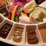 海鮮居酒屋 えん屋 - 野菜のお造り