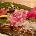 海鮮居酒屋 えん屋 - 新鮮魚の三種盛り合わせ