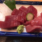 再来 - 再来ランチのマグロのお造りはこんな感じです