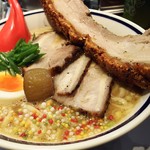 This is 中川 - 1705_This is 中川_チャーシュー麺＠1,100円 チャーシューの皮がクリスピー！