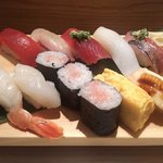 Tsukiji Sushi Iwa - 江戸前握り寿司（アップ）