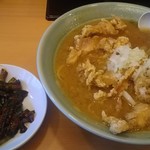 溝ノ口野郎 - からあげ濃厚醤油ラーメン＋ニラキムチ