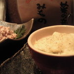 ロマネスク・カマンベールチーズとヤゲン軟骨の明太子和え