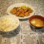 シェフ - <裏メニュー>鶏ももの塩焼き定食(¥1,000)