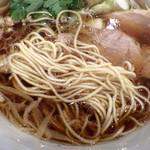 中華そばムタヒロ - ガハハ鶏そば（麺のアップ）