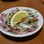 やきとん えん家 - 肉刺しハツ