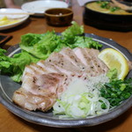 やきとん えん家 - 四元豚の塩わさトンテキ