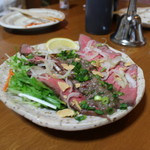 やきとん えん家 - ローストビーフ（試作品でサービス）