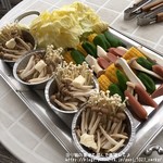 レストランフリアンディーズ - BBQセット：野菜・キノコホイル焼き