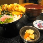 海鮮居酒屋 花の舞 - 伝助穴子W丼900円