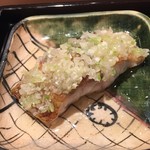 鮨みなと - のどぐろの炙りに刻みネギが絶妙