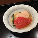 鮨みなと - 帆立ってごま油と相性が抜群