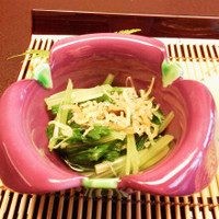 人形町今半 本店 - 水菜と新生姜のおひたし