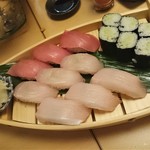 熟成魚と日本酒と藁焼き 中権丸 - 熟成魚 寿司