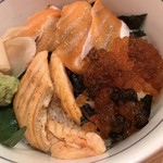 目利きの銀次 - サーモン尽くし丼