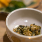 うを徳 - 鳥貝（とりがひ）と城下鰈（しろしたがれひ）の肝臟（きも）