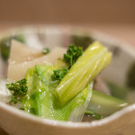 うを徳 - 花山椒鍋（はなざんせうなべ）大葉擬寶珠（おほばぎぼし）