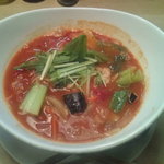 空と大地のトマト麺 Vegie  - 【2012年01月】ランチ「トマト麺＋リゾットおむすび」＠780円のトマト麺。
