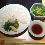 玄品 大阪 梅田東通 ふぐ・うなぎ・かに料理 - 湯引き＆てっさ