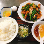 松ちゃんラーメン - ニンニクの芽定食