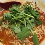 麺屋やまひで - パクチー（150円）追加