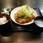 ザ・とんかつ鷹ヶ巣 - 日替わり御膳 みぞれロースカツと一口ヒレカツ 800円