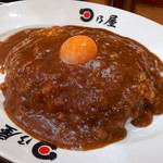 日乃屋カレー - 日乃屋カレー生玉子・大盛（730円）