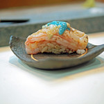 寿司栄 - 赤座海老の握り