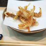 寿司栄 - 白魚の揚げ物の摘み