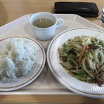弘前市役所レストラン ポム Pomme - 肉野菜炒め定食\530