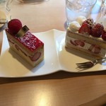 パティスリーシイヤ - フレジエとショートケーキ