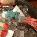 めしの助 - ぼたんえびは卵が一杯(*^^*)