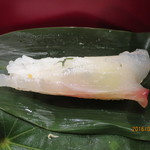 馳走 山傳 - 鯛昆布〆寿し