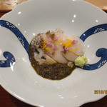 馳走 山傳 - 黒鮑の肝和え