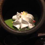 八風 別館 - デザートの抹茶プリン。