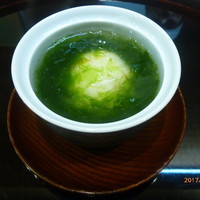 竹久 - 百合根饅頭に新海苔の餡