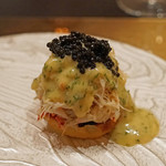 Restaurant L'Equateur - 活毛蟹のエフィロッシとブリオッシュ、ベルネーズソース