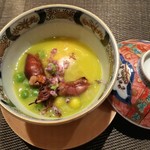 かにじぇんぬ 北新地 - 鯛の白子の茶碗蒸し