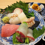 観山 - 自分で取り分けた向付