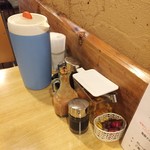 右近 - 卓上の調味料たち