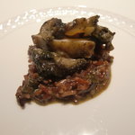 フォリオリーナ・デッラ・ポルタ・フォルトゥーナ - 鮑と古代米だったと思う。