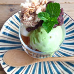 石見銀山 群言堂 西荻窪 暮らしの研究室 - 抹茶パフェ  600円