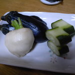 ふく田 - 漬物盛り合わせ